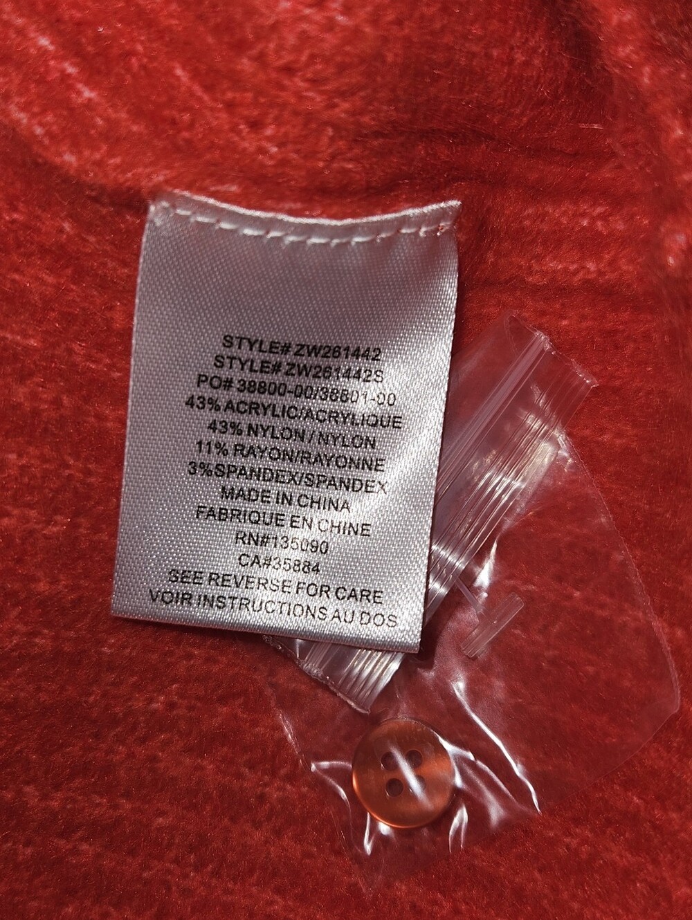 Z Supply Coral Button-Up Ribbed Knit Cardigan. Brand New With Tag - Picture 6 of 7